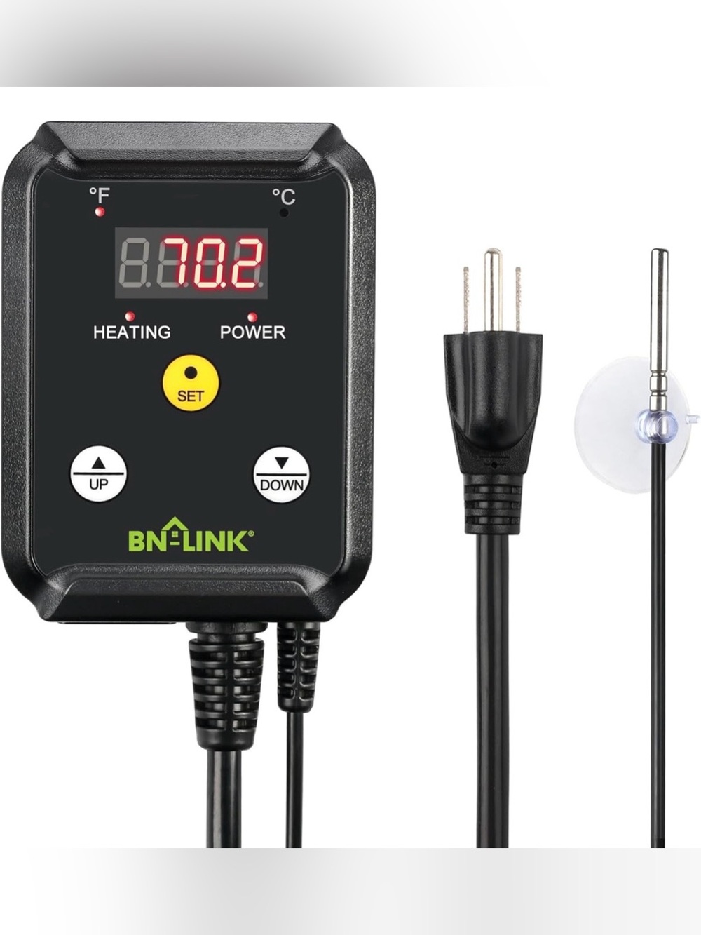 BN-LINK Black Digital Thermostat Controller